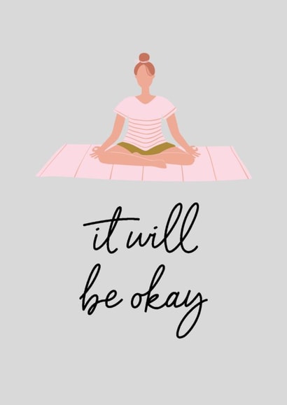 It will all be okay, Yogi Card created by cardsbyEm