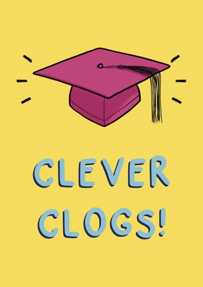 Clever Clogs Graduation Card created by Embers and Ink