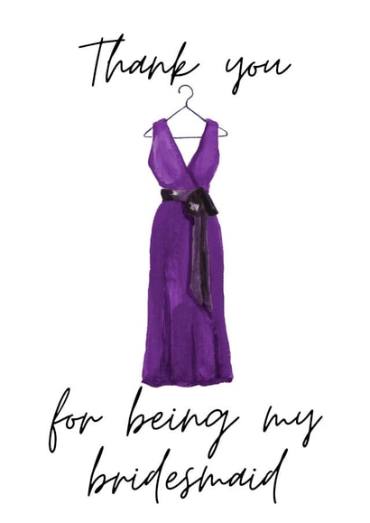 Thank you for being my bridesmaid card created by Sunshine in Design