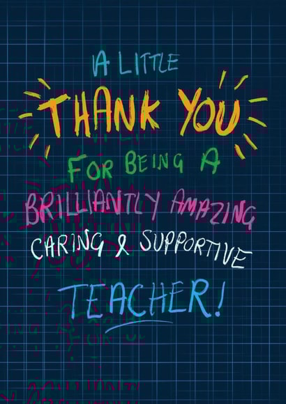 Thank You Teacher card created by Just Daydreaming