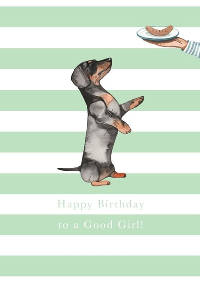 Dachshund Birthday Card - Birthday Girl created by Paper Maven