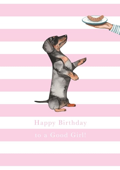 Dachshund Birthday Card - Birthday Girl card created by Paper Maven