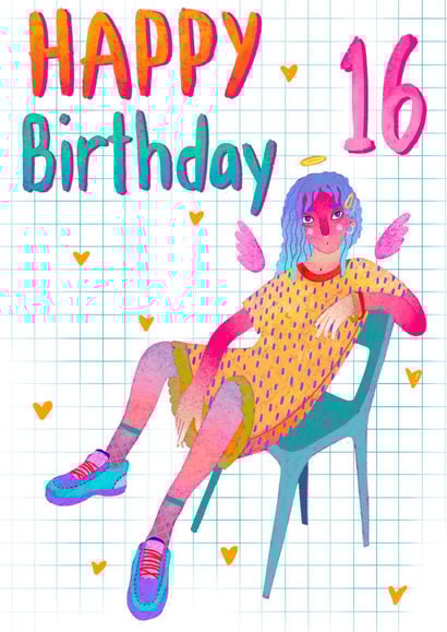 Trendy 16th Birthday Angel created by Yulia Bogatyreva