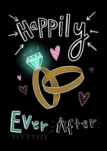 Wedding ring card created by Lucy and Lolly