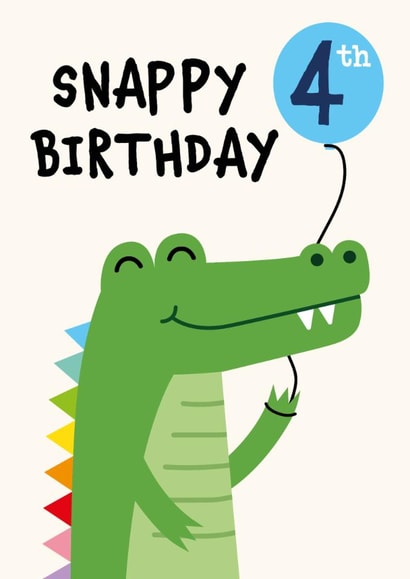 Snappy 4th Birthday created by Kiddy Winks Prints
