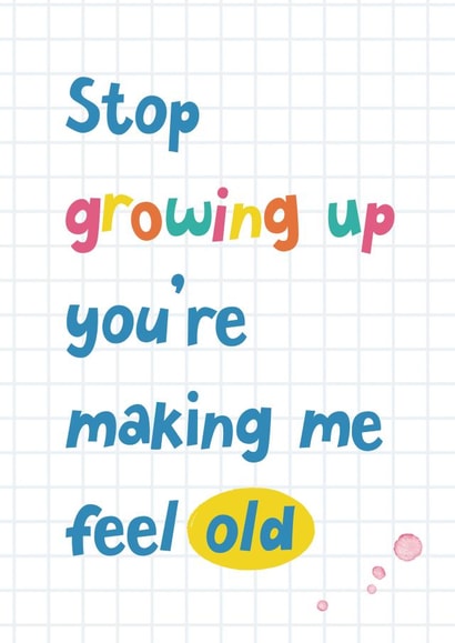 Stop Growing Up! created by Katherine Lynas