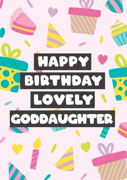 Cute Birthday Card for a lovely Goddaughter created by Bev O'Connor || @oconnordesign