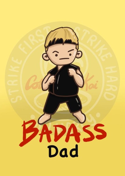 Cobra Kai Father’s Day card created by Katy Tregs