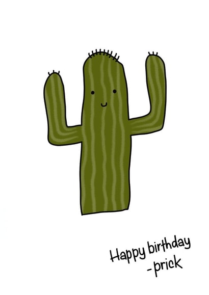 Happy birthday prick created by Leanne Congdon