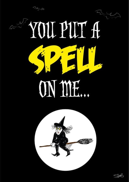 Spell On Me Anniversary card created by Steve Brown