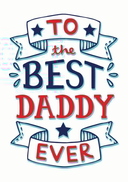 Best Daddy Ever Card created by Little Prints Charming