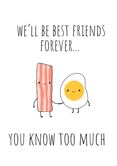 Best Friends Fry Up Card created by Amy (Hedgecards)