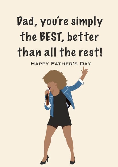 Simply the best Father's Day card created by Accidental Artist