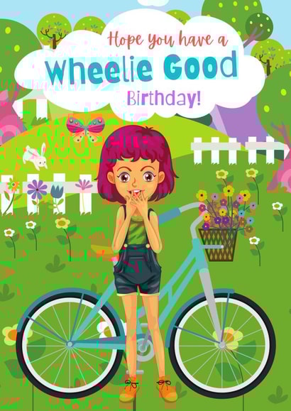 Wheelie Good Birthday card 1001 created by The Coven