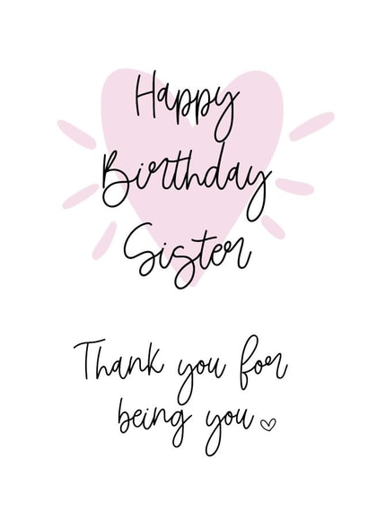 Happy Birthday Special Sister created by AJK Stitch Designs 