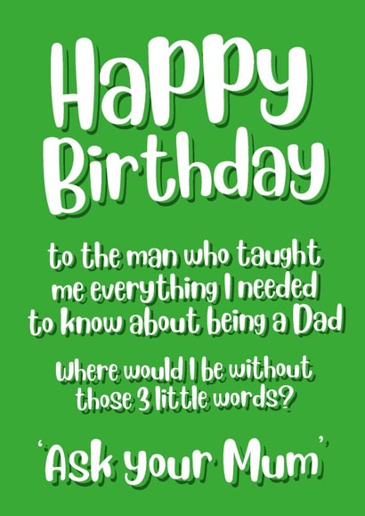 Dad wisdom created by Codfish Design
