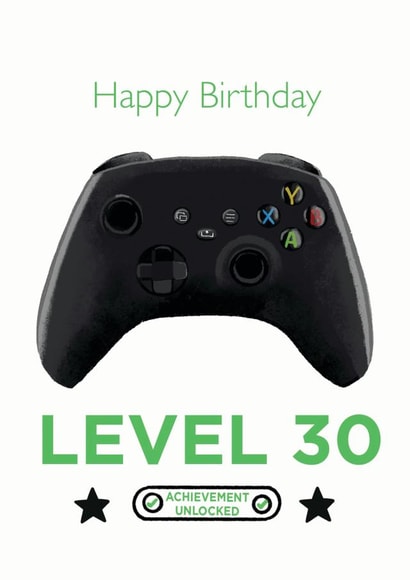Happy 30th birthday to your gaming boyfriend or brother! created by SVHIllustration