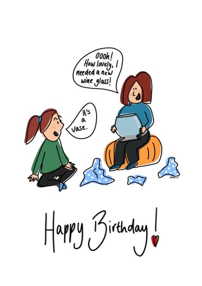 A wine filled birthday! created by Katie Glover Graphics