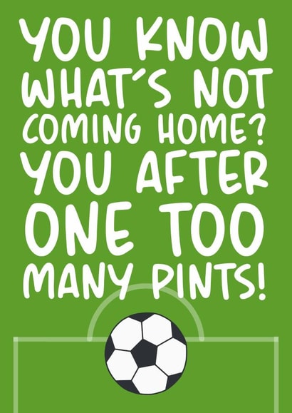 Euro 2021 Funny Football Themed Birthday Card created by Brogan Thomas