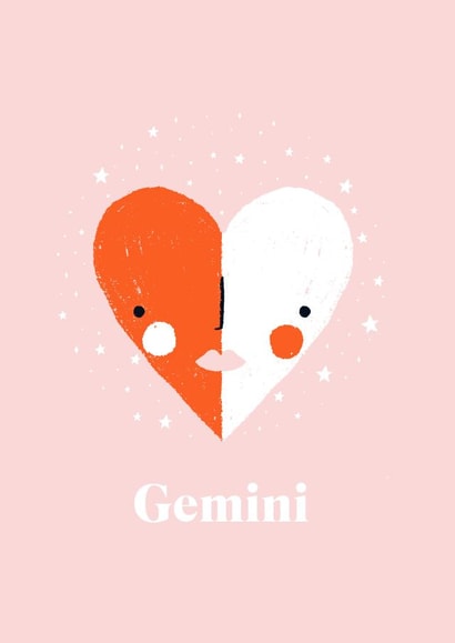 Gemini Love Heart Star sign created by Duchess Plum