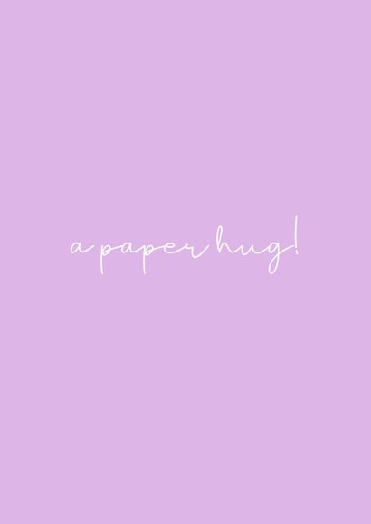 A Paper Hug created by Printy Prints Co.