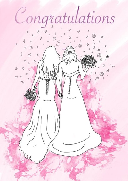 Mrs And Mrs Wedding created by Jax B Designs