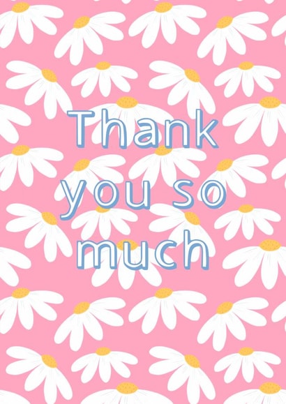 Daisy Thank you card created by Soph AC Studio