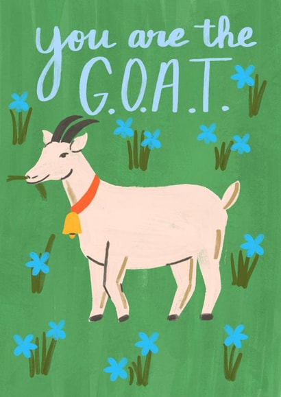 Greatest of All Time Card created by Catalina Williams