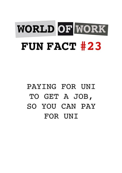 World of Work Fun Fact #23 card created by Tilly From The Tuck Shop