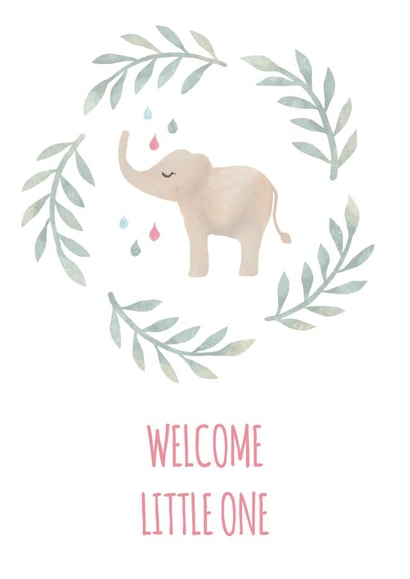 Baby Elephant New Born Card created by Kampai Designs