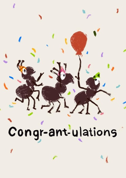 Congratulations, celebrations card created by gmmart