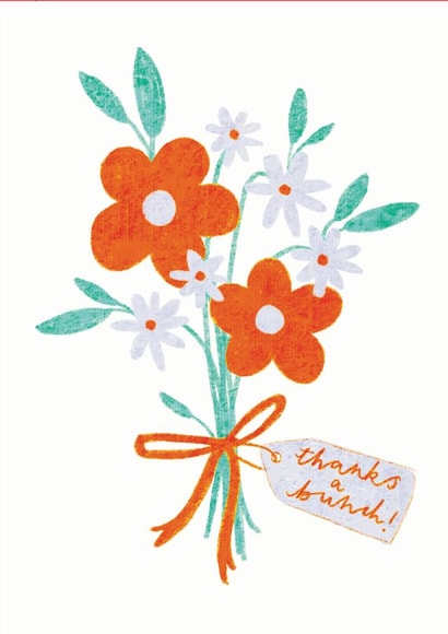 Thanks a Bunch Thank You Card created by Sisterfox Studio
