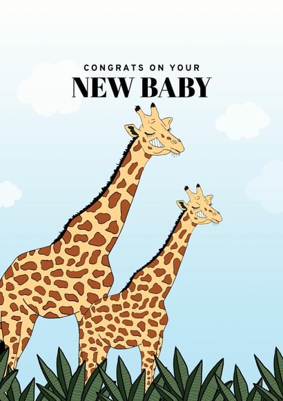 Giraffe Baby Congratulations Card created by Pearl Ivy
