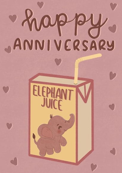 Elephant Anniversary card created by Esther the Sketcher