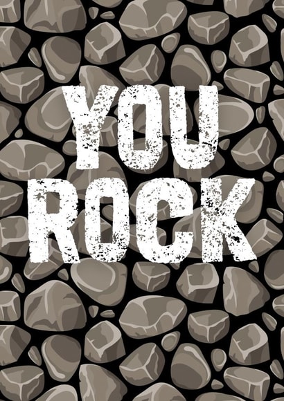 You rock congratulations card created by Prints With Personality