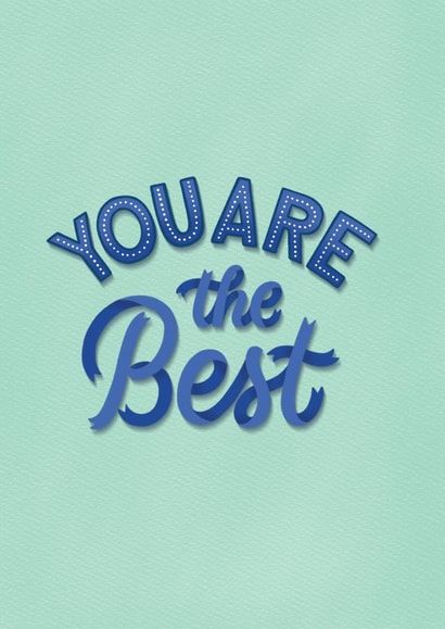 You're the best, Friendship Card created by Kamilla writes letters