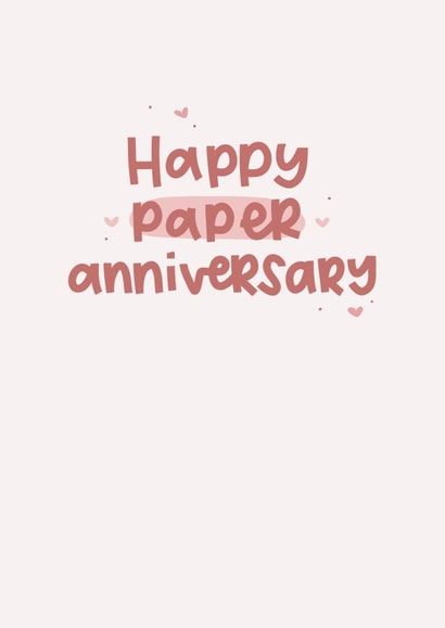 Celebrate a couples first paper wedding anniversary with this cute card. created by The Lyon's Den Graphics