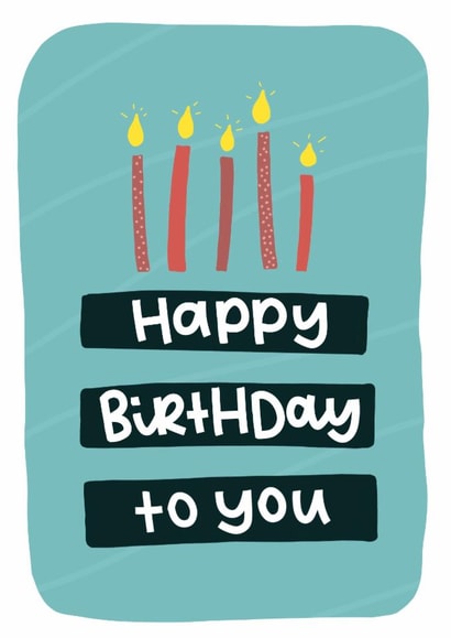 Cute birthday cake, birthday card for friends and family. created by The Lyon's Den Graphics