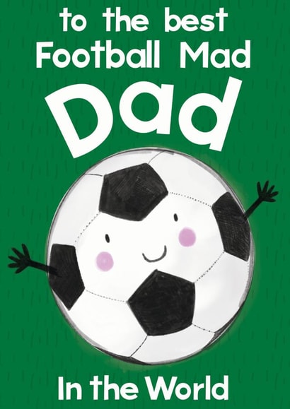 Football Mad Dad Card created by Rainbow Bee Creations
