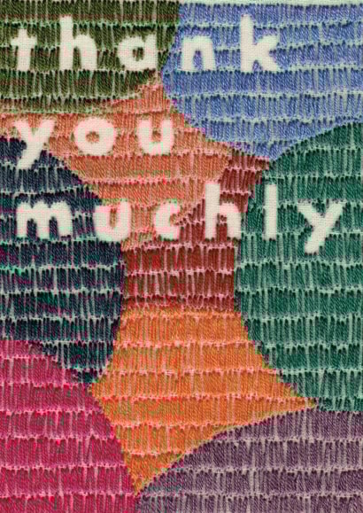 Thank You Muchly Card created by Sparklymouse