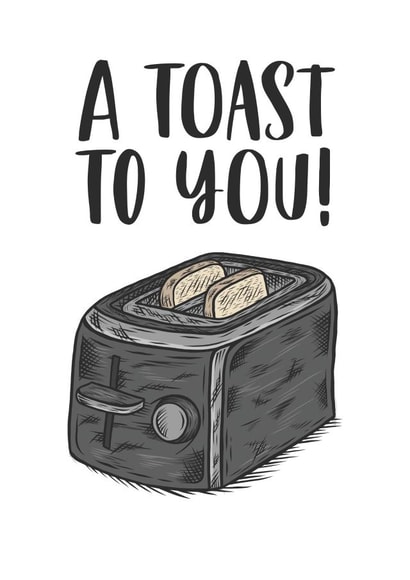 A toast to you congratulations card - Wedding card created by Prints With Personality