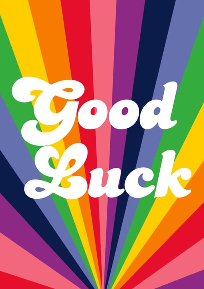Good Luck Rainbow Card created by PengellyArt