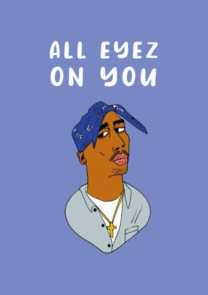 A perfect card for a 2PAC fan! created by Kwirk Cards