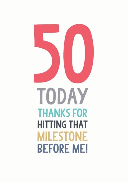 50 today thanks for hitting that milestone before me! created by The Boy and the Bear