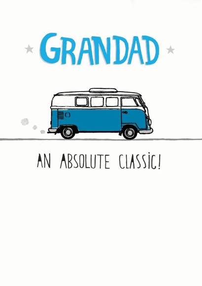 Grandad absolute classic camper van  created by Pencilface