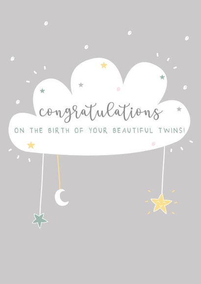 New Baby Twins Card created by Hey Little Ginger