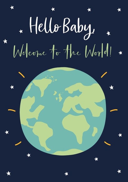 Welcome To The World Card created by Hey Little Ginger