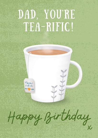 Tea-rific Dad Birthday Card created by Rebecca Handy
