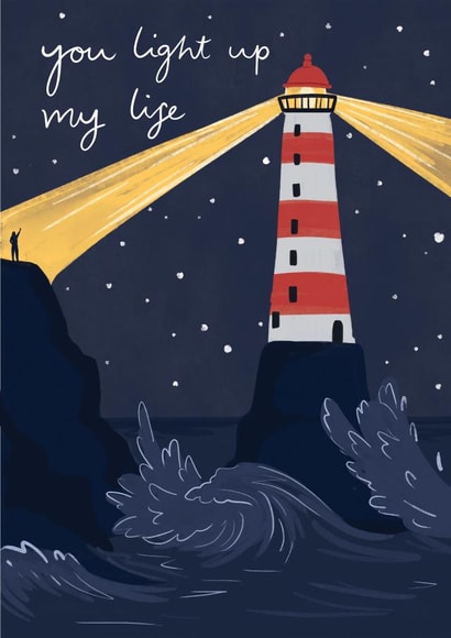 Lighthouse Anniversary Card created by Frankie Norman