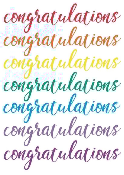 Congratulations card created by Cards by Becky